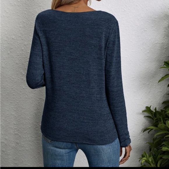 💫SHEIN Women’s Crew Neck Asymetrycal Long Sleeves Sweater - Picture 7 of 14